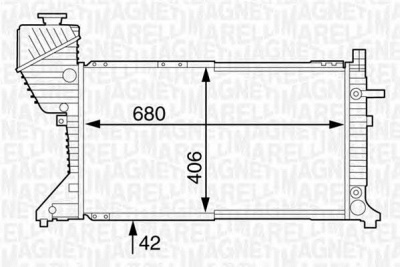 MAGNETI MARELLI 350213123300 -  Радиатор, охлаждение двигателя